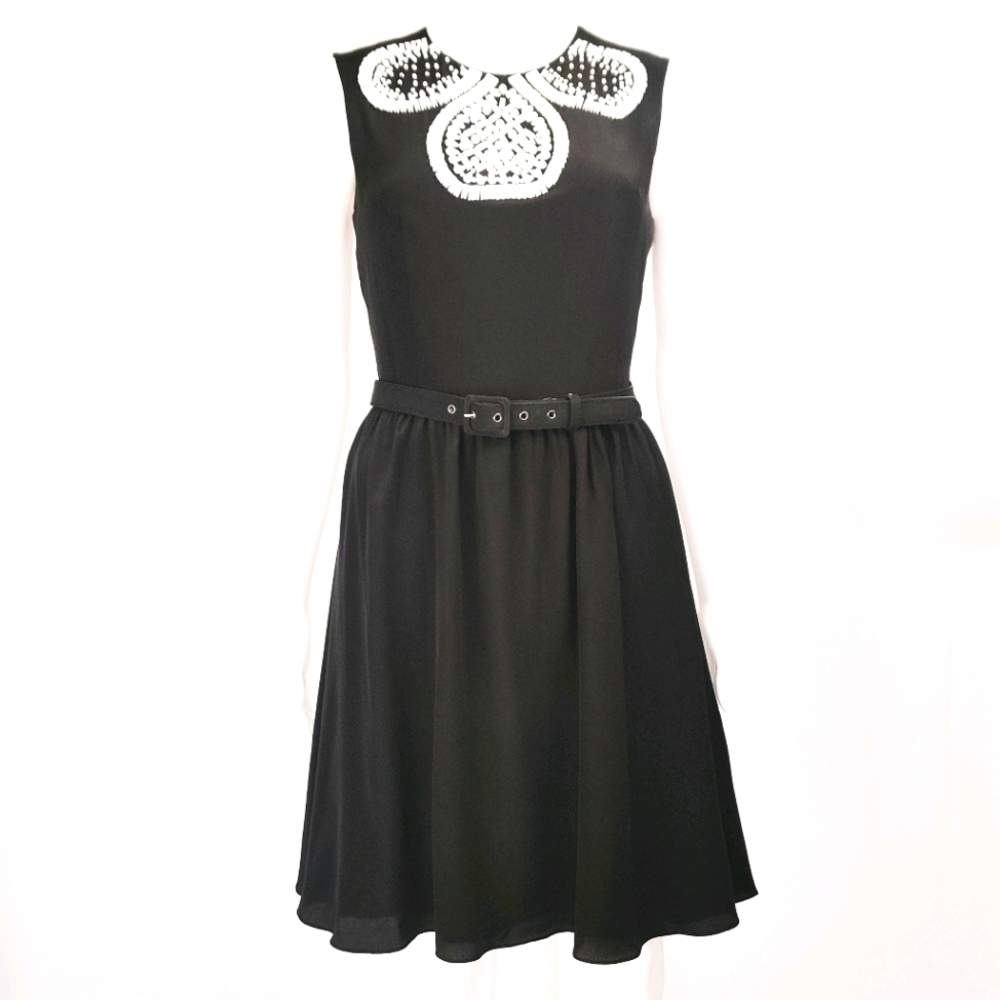 Moschino Couture Beaded Neckline Dress